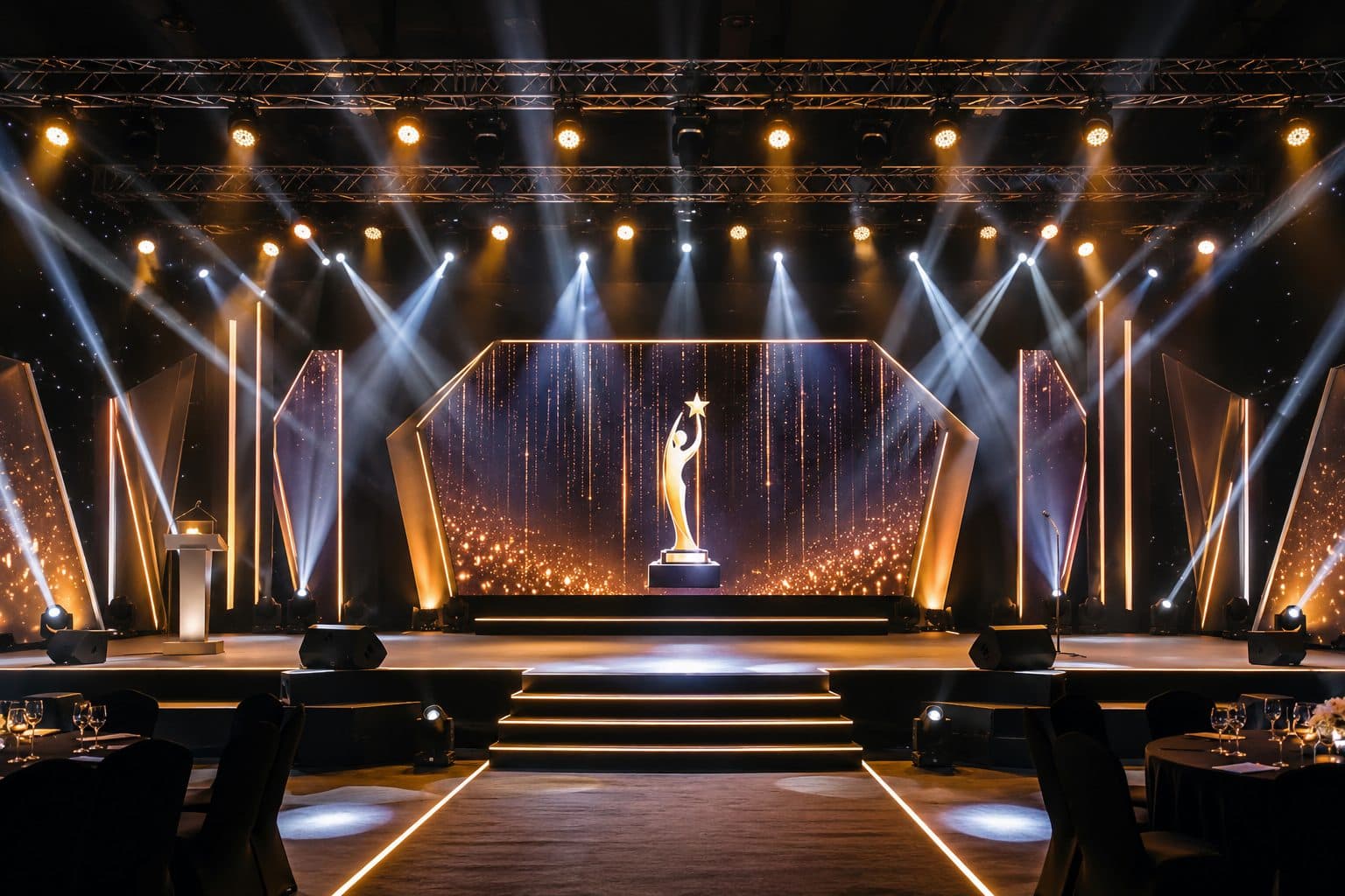 Stage & Lighting Setup