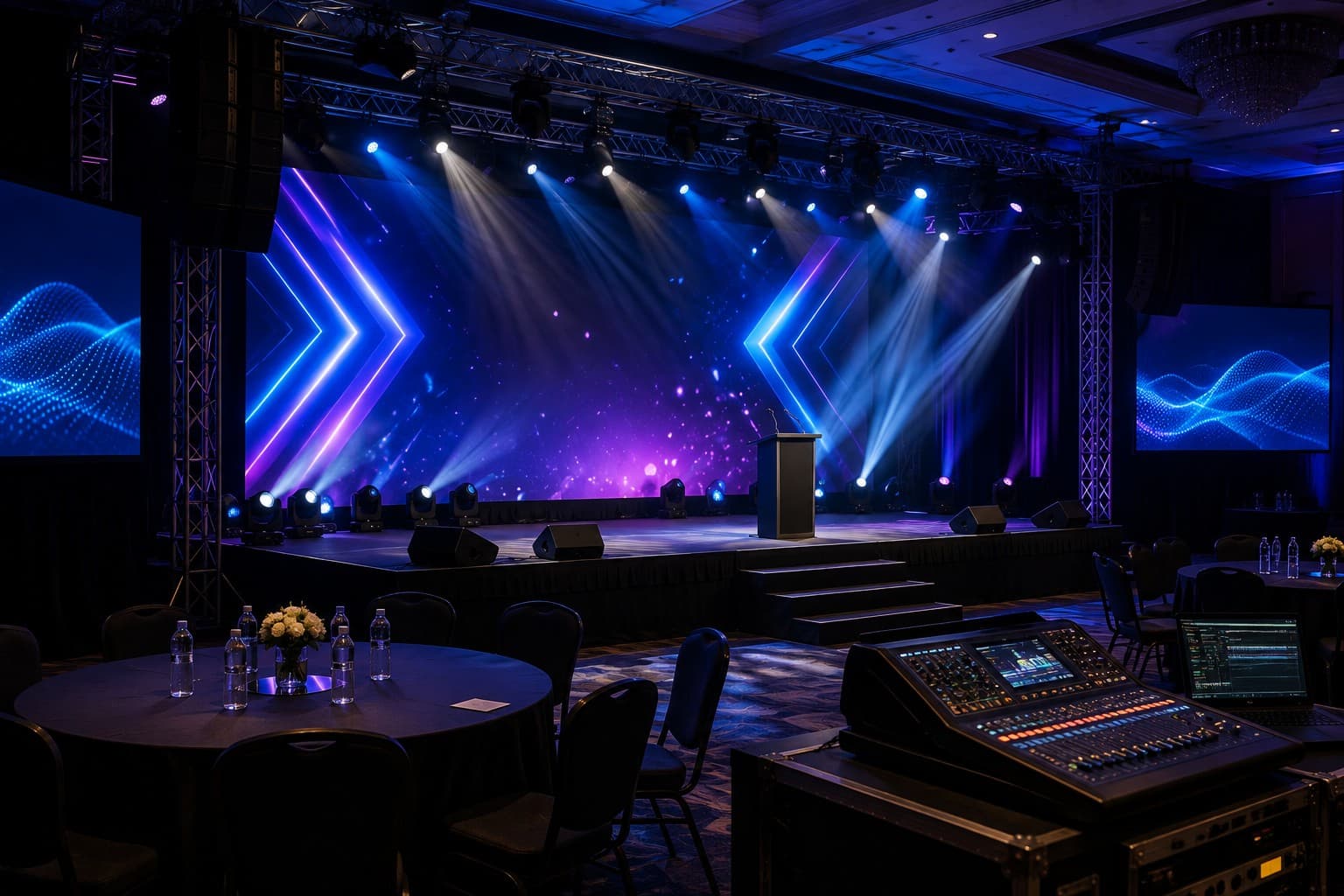 Stage, Sound & Light Setup